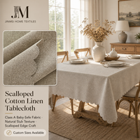 Nappe de table à manger et de table basse en coton et lin, texture personnalisable, style minimaliste, anti-poussière, couleur unie