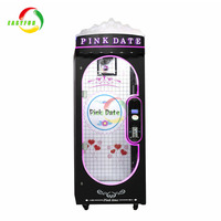 Makinas à pièces rose Date ciseaux coupe prix cadeau Machine coupe 2 gagner griffe Machine gros jouets en peluche ciseaux Machine de jeu