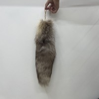 Nouveau Porte-clés Queue de Renard en Fausse Fourrure Réaliste, Mignon et Luxueux, Jouet en Peluche Doux, Breloque pour Clés, Vente en Gros 2025