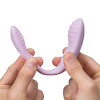 Vibrateur en forme de U portable, double stimulation, stimulateur du point G et du clitoris, silicone rechargeable, étanche, jouets sexuels pour adultes pour femmes