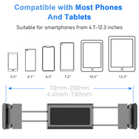 Support universel de voiture pour tablette Mobile, support de support réglable, pince de maintien arrière, appui-tête, support de téléphone pour ipad