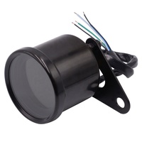 Takometer Speedometer Sepeda Motor Digital, Odometer Tahan Air Universal dengan Lampu Latar Led Tujuh Warna Reset