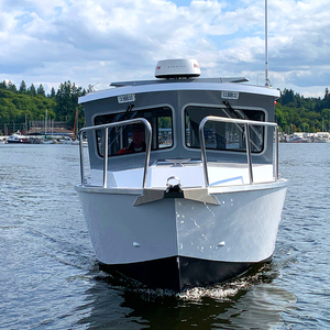 Grand bateau de pêche à toit rigide soudé en aluminium d'usine avec cabine nouvelle condition péniche de débarquement pour une utilisation de divertissement - Product Image 4