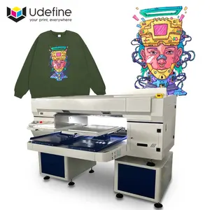 Uded Direct To Print On Garment 4 Heads Fast DIY Digital Direct to Garment Impresora DTG Printer per Tshirt in cotone