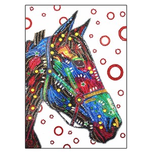 Dipinto Diamantato 5D a Forma Speciale con Cavallo Colorato, Stampa Fai-da-Te, 30x40cm, Foto Personalizzata <span class=keywords><strong>per</strong></span> <span class=keywords><strong>Soggiorno</strong></span> - Product Image 5
