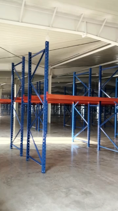 Heavy duty adjustable sheet metal storage box beam pallet rack blue in ...