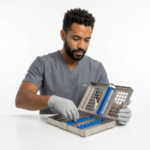 Caja de Instrumentos Dentales de 7 Piezas, Bandeja de Esterilización de Acero Inoxidable y Caja Organizadora para Herramientas de Cirugía Dental y Uso Clínico - Product Image 1