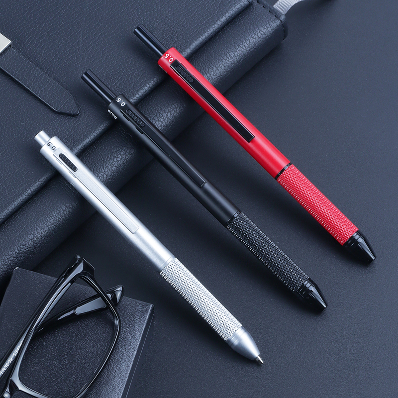 Multifunctional Six in One Metal Ballpoint