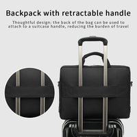 CoolBELL Business Office – sac pour ordinateur portable de grande capacité de 15 pouces, sac à bandoulière étanche pour hommes, sac à main pour documents, porte-documents