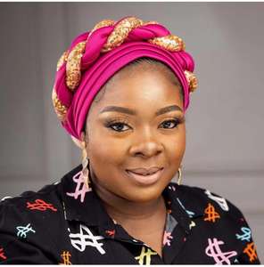 Gorro <span class=keywords><strong>de</strong></span> turbante trenzado musulmán, pañuelos para mujer, sombrero <span class=keywords><strong>de</strong></span> turbante para mujer, pañuelo para la cabeza femenino, turbante africano con lentejuelas - Product Image 2