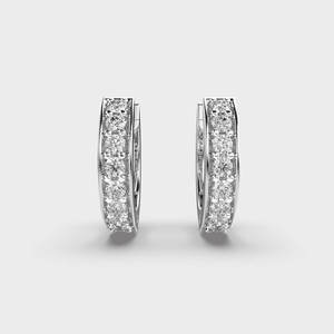 Luxury Round Brilliant Moissanite <b>Stud</b> <b>Earrings</b> 925 Sterling <b>Silver</b> Fine Designer Jewelry Elegant Fashion Accessories for Women - Product Image 2