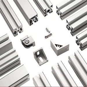 Profil d'extrusion en aluminium de fente de <span class=keywords><strong>50x50</strong></span> 50*100 T pour l'affichage de traction de tiroir d'équipement industriel - Product Image 5