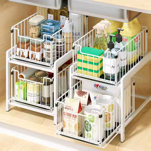 Excelente Cesta de Alambre para Baño, Organizador Deslizante para Armario de Cocina, Estantes Extraíbles para Armario de Cocina - Product Image 4