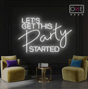 Let's <b>Party</b>! Led <b>Neon</b> Sign Vivid Custom Led <b>Neon</b> Light Sign for Wedding <b>Party</b> Event <b>Decoration</b> - Product Image 4