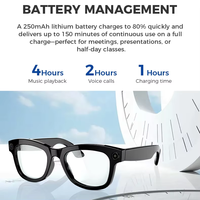 Lunettes intelligentes avec caméra IA, musique Bluetooth et Wi-Fi, pour hommes et femmes, lunettes vidéo intelligentes IA