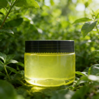 Pot en plastique PET transparent jaune compact de 200 ml avec options d'impression de surface personnalisables, pour soins de la peau, cosmétiques, stockage domestique, pot à crème