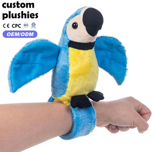 Juguete de Peluche de Loro Azul Parlante con Pulsera, Repite tus Palabras, Muñeco Interactivo y Divertido para Niños - Product Image 1