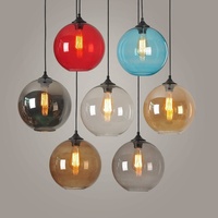 Lampes suspendues en verre de luxe pour restaurant, bar, café, style nordique, design de créateur, modèle 039, LED