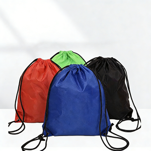 <b>Large</b> Customized Printed Eco-Friendly Polyester <b>Bag</b> Durable Dustproof Drawstring Backpacks for Promotion Gift - Product Image 1