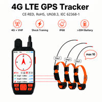 Traceur GPS 4G LTE longue portée pour chien de chasse, dispositif de suivi portable VHF étanche IP68 10KM avec fonction d'appel pour l'entraînement des chiens de chasse