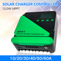 SUYEEGO Contrôleurs de charge de batterie solaire 12v 24v Solar Mppt Charger 10A 20A 30A 40A 60A pour système solaire utiliser panneau