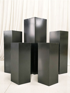 Base de soporte de boda de jarrón de acero inoxidable cuadrado multicolor de lujo - Product Image 6