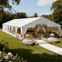 Tente de réception de mariage mobile romantique personnalisée de style allemand, tente de réception pour mariage
