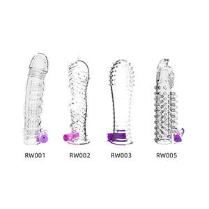 Hochwertiges Großes Kristall-Kondom Männer Silikon-Vibrator Sexspielzeug für Frauen - Product Image 5