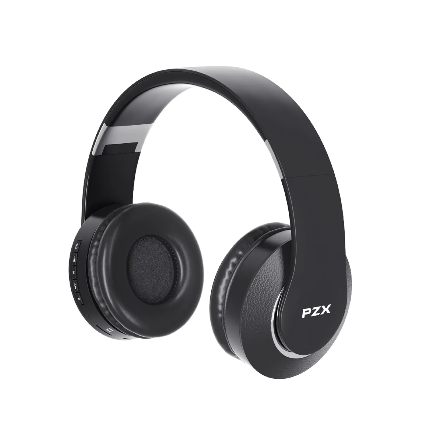 Cuffie bluetooth Wireless di alta qualità PZX cuffie da gioco pieghevoli cablate sopra l'orecchio con microfono incorporato, FM, scheda SD