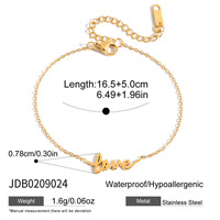 Klassieke stijl Valentijnscadeau 18K PVD gouden roestvrijstalen ronde witte zirkonia tennis ketting liefdeshart armband
