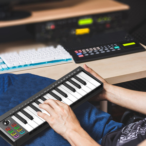 KONIX nuevo instrumento musical pantalla LED 25 teclas teclado <span class=keywords><strong>MIDI</strong></span> Piano Electrónico controlador de teclado electrónico - Product Image 6
