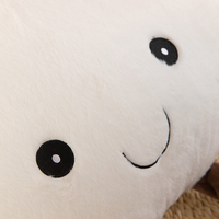 Peluche Nuage Soleil, Coussin Nuage en Coton Moelleux avec Accent Soleil Jaune, Décoration Créative pour la Maison, Idéal pour la Chambre à Coucher