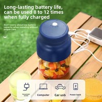 Cross-border grote capaciteit 0.6L oplaadbare 80W draagbare sapcentrifuge voedselveilige PC-container versgeperste sapmaker Stir 5