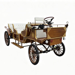 Carroza Eléctrica de Grado Comercial para Turismo, Vehículo sin Caballos de Color Personalizado para Alquiler en Parques y Celebraciones Festivas - Product Image 2