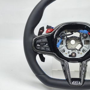 Volante Sportivo in Pelle Stile CS per Auto BMW Serie 5 G10 <span class=keywords><strong>G20</strong></span> <span class=keywords><strong>G30</strong></span> - Product Image 2