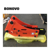 Marteau hydraulique latéral Bonovo pour excavatrice avec pompe et boîte de vitesses, matériau 42CrMo, moteur pour excavatrice Cat 330
