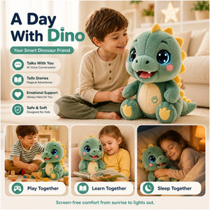 Jouet en peluche musical éducatif pour l'apprentissage des chansons, compagnon de sommeil apaisant et câlin pour la nuit - Product Image 5