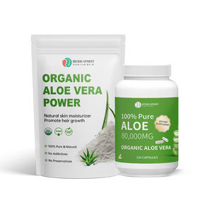 Sertifikat organik Harga Terendah bubuk lidah buaya kapsul Natural ekstrak lidah buaya vitamin pembakar lemak pemutih mencerahkan - Product Image 5