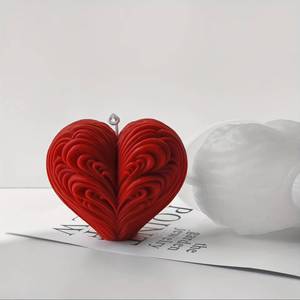 MUYULINS DIY Love Theme Scented Candle <b>Silicone</b> Mold Irregular Shape Handmade Valentine's Day Gift Craft Supplies - Product Image 2