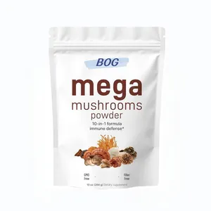 自有品牌有机巨型蘑菇粉混合物10合1复合蘑菇提取物粉草药补充剂素食蘑菇粉