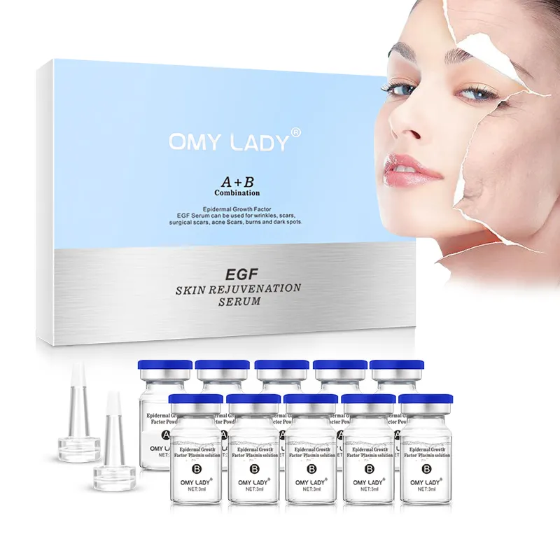 EGF सीरम omy महिला के लिए सबसे अच्छा whitening त्वचा की मरम्मत विरोधी शिकन सीरम प्राकृतिक निजी लेबल स्किनकेयर