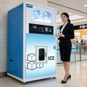 Máquina Expendedora <span class=keywords><strong>de</strong></span> Hielo Comercial <span class=keywords><strong>de</strong></span> Autoservicio 24H, Máquina Expendedora <span class=keywords><strong>de</strong></span> Cubitos <span class=keywords><strong>de</strong></span> Hielo Cuadrados <span class=keywords><strong>de</strong></span> 2.2*2.2cm para Supermercado, 450kg/<span class=keywords><strong>día</strong></span> - Product Image 1