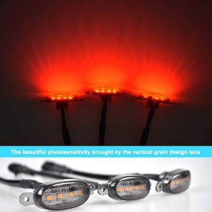 Lưới Tản Nhiệt Xe Ô Tô Nhỏ Màu Vàng Ánh Sáng Đỏ Và Trắng Đèn <span class=keywords><strong>LED</strong></span> Trang Trí Cảnh Báo Ánh Sáng Pickup Haze Đèn Cho Offroad Tùy Chỉnh <span class=keywords><strong>LED</strong></span> - Product Image 2
