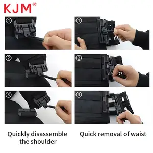 China Manufacturer Pom Tactical Quick Release Buckle Fast Fit Molle Side Belt Cummerbund Strap Nylon Connect Buckle For JPC Vest