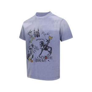 Camiseta de Algodón Grueso con Estampado de Caballero Medieval y Cuento de Hadas, Estilo Urbano, para Hombre y Mujer, Nueva Colección 2026 - Product Image 3