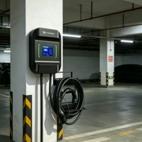 Nouvelle station de recharge pour véhicules électriques Eway, 11 kW, 16 A, courant réglable, chargeur EV de type 2 avec application WiFi, IP65, câble de 5 m
