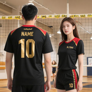 Divise da pallavolo nere in tessuto Premium con Comfort e prestazioni - Product Image 6