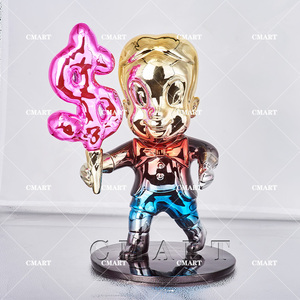 Escultura <span class=keywords><strong>de</strong></span> Resina <span class=keywords><strong>de</strong></span> <span class=keywords><strong>Monopoly</strong></span> con Figura <span class=keywords><strong>de</strong></span> Dibujos Animados, Bolsa <span class=keywords><strong>de</strong></span> Dinero, Estilo Pop Art, Cromado Dorado, Buen <span class=keywords><strong>Precio</strong></span> - Product Image 6