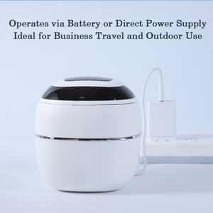 Nettoyeur ultrasonique domestique rechargeable 25W 45kHz à marque privée pour bijoux, colliers, prothèses dentaires, appareils orthodontiques avec ventilateur de séchage - Product Image 4