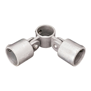 Conector de tubo de abrazadera de soporte de riel de 3 vías combinación giratoria de esquina 168 - Product Image 5